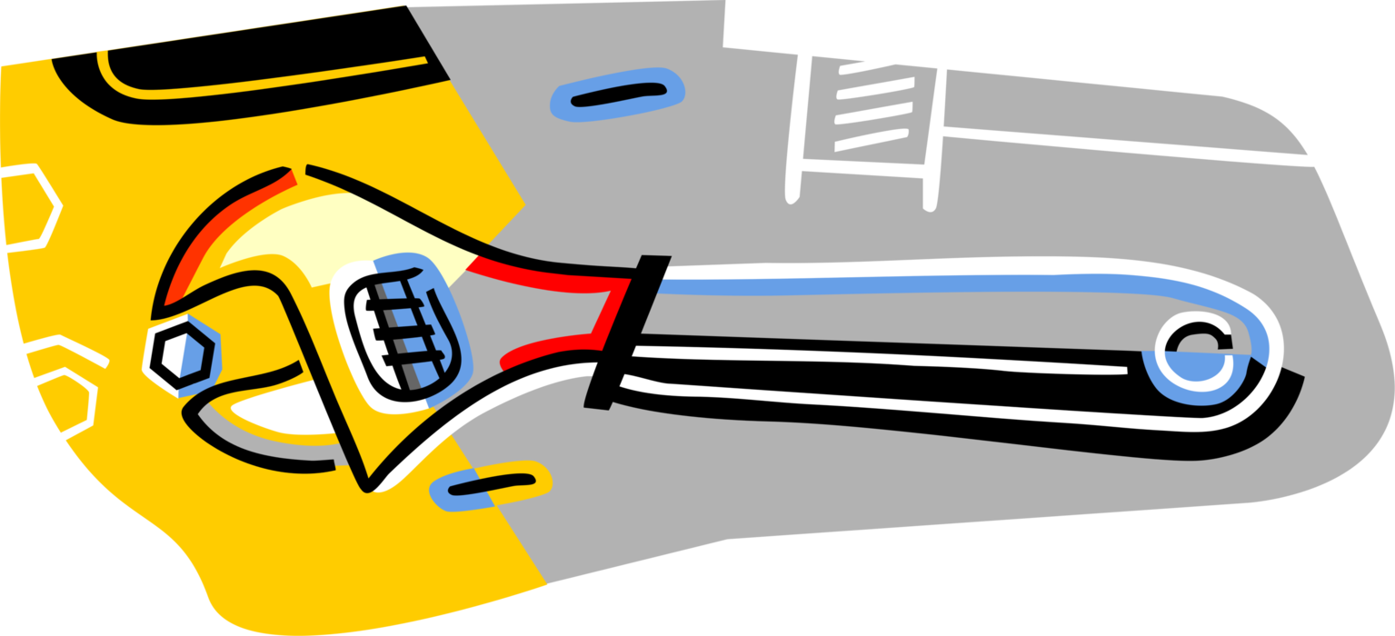 Vector Illustration of Adjustable Wrench or Spanner Tool with Adjustable "Jaw" Width Vector Illustration of Adjustable Wrench or Spanner Tool with Adjustable "Jaw" Width