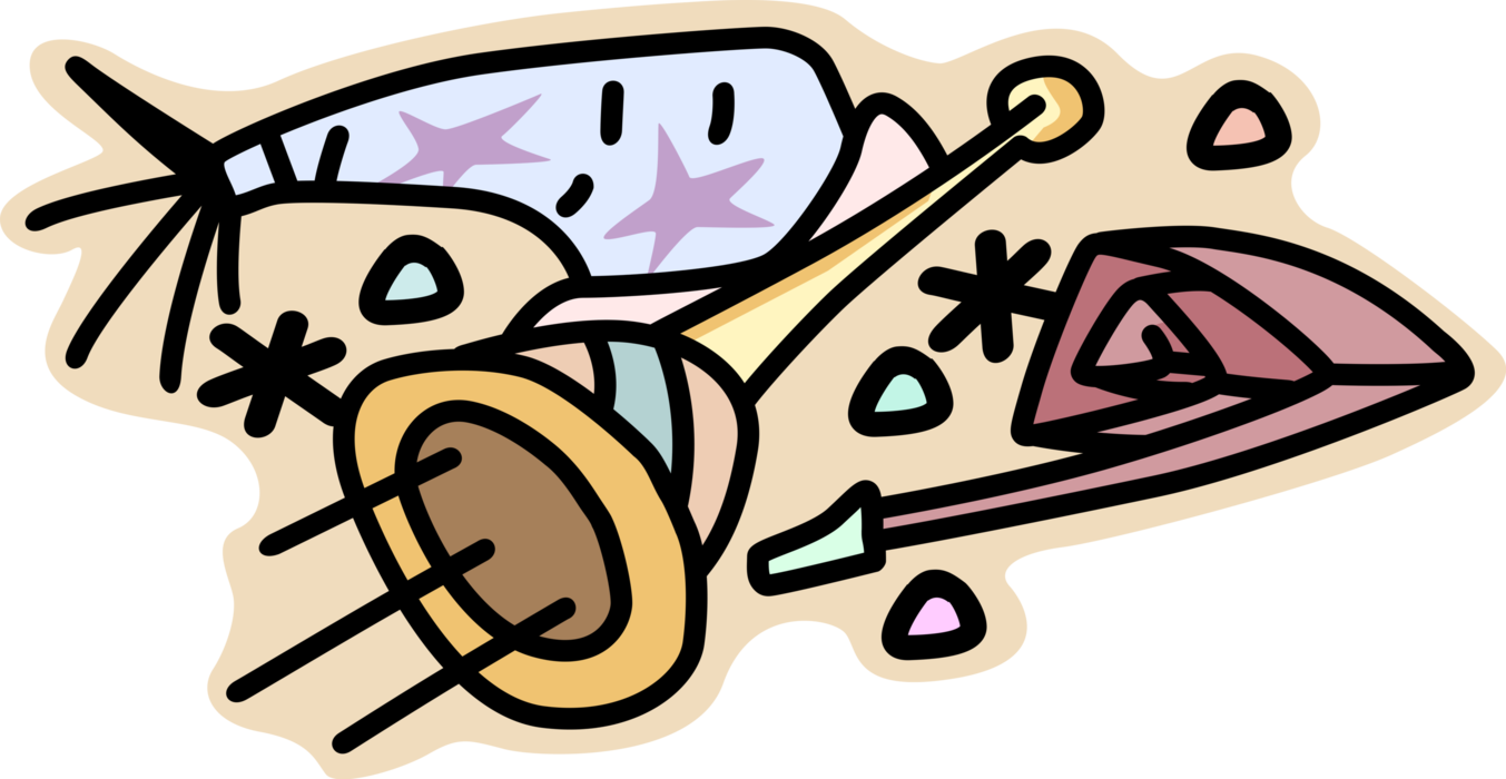 Vector Illustration of Party Favors and Noisemakers