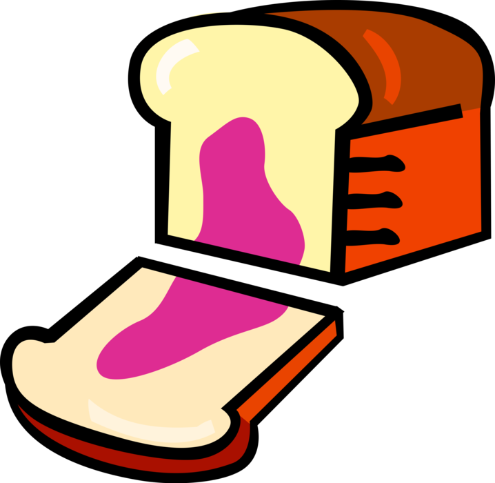 Vector Illustration of Flavorful Loaf of Fruit Bread