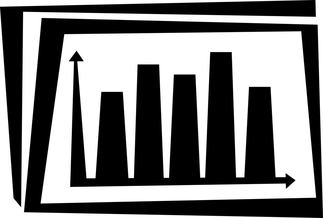 Vector Illustration of Infographic Chart Diagram Graphical Representation of Data