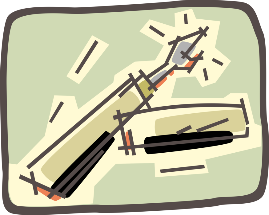 Vector Illustration of Visual Arts Artist's Palette Knife