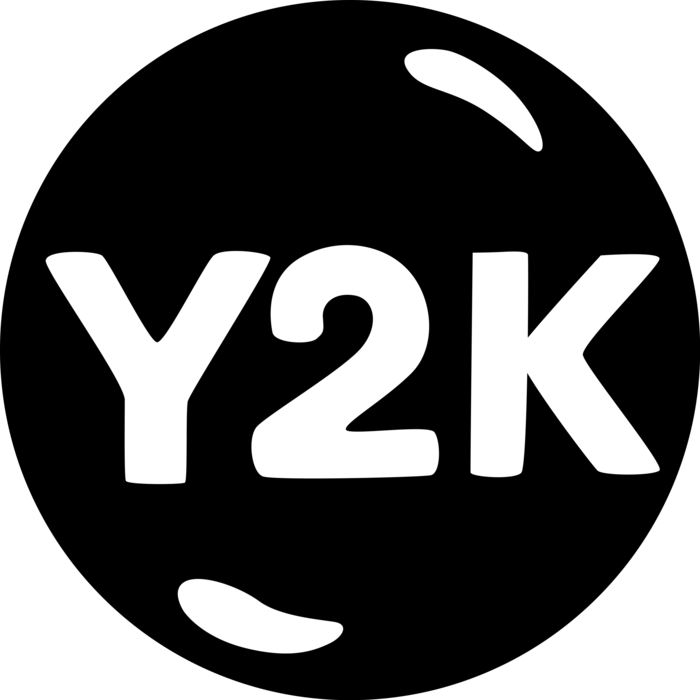 Vector Illustration of YK2 Virus Hoax Button