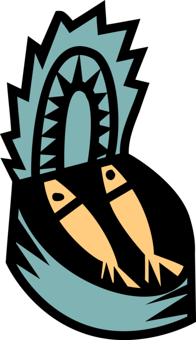 Vector Illustration of Tin or Can of Sardines Nutrient-Rich Fish