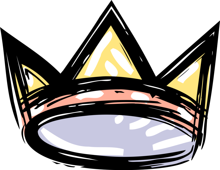 Vector Illustration of Monarch, King or Queen Royal Crown