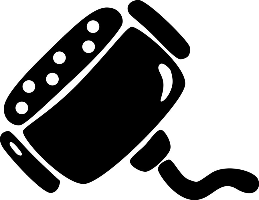 Vector Illustration of Computer Peripheral Cable Connector