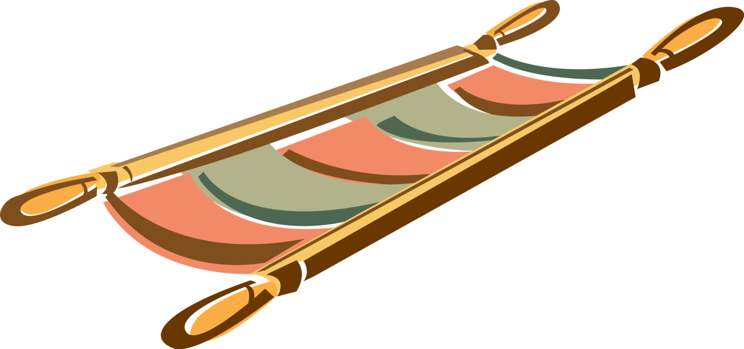 Vector Illustration of Hospital Stretcher Apparatus for Moving and Transporting Patients