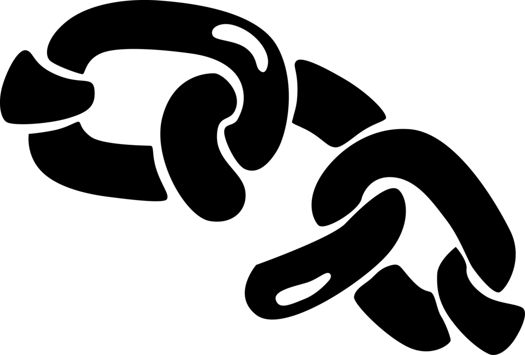 Vector Illustration of Broken Chain Link