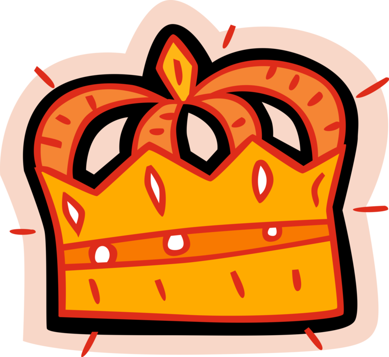 Vector Illustration of Monarch or Royalty King's Royal Crown