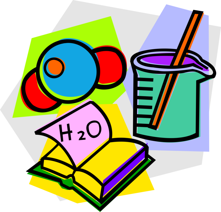 Vector Illustration of School Classroom Studies Chemistry Chemical and Physical Properties