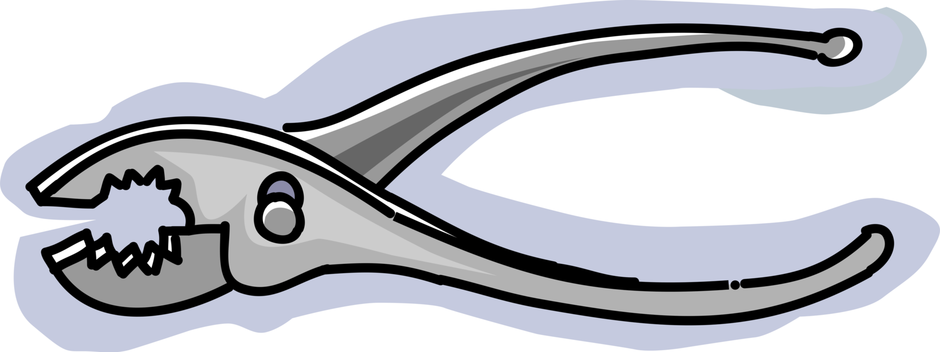 Vector Illustration of Pliers Hand Tool used to Hold Objects Firmly