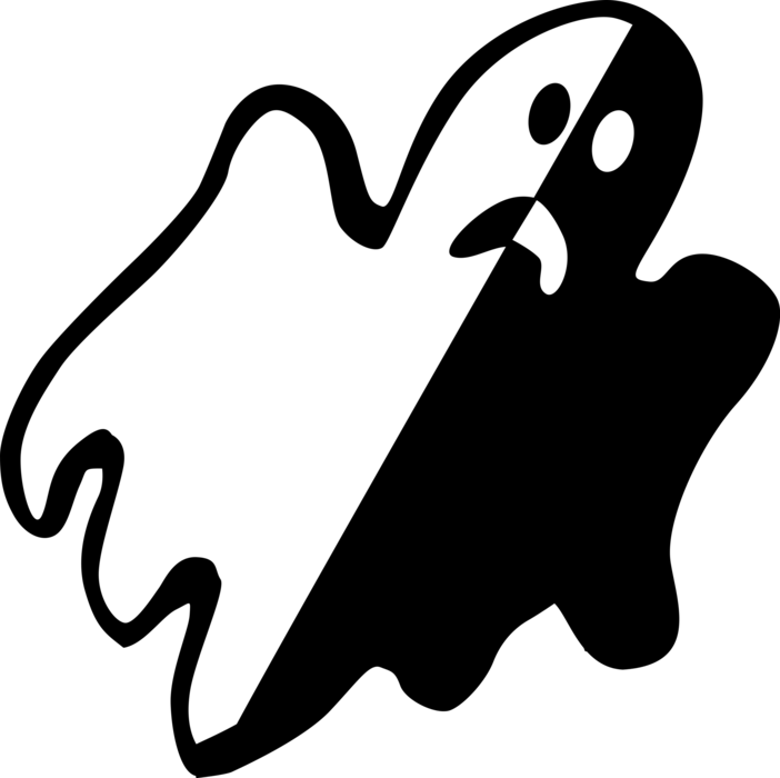 Vector Illustration of Halloween Goblin Ghost Phantom, Apparition, Spirit, Spook