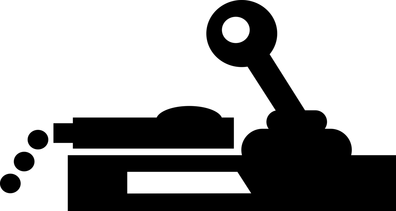 Vector Illustration of Electronic Computer Video Game Joystick Control