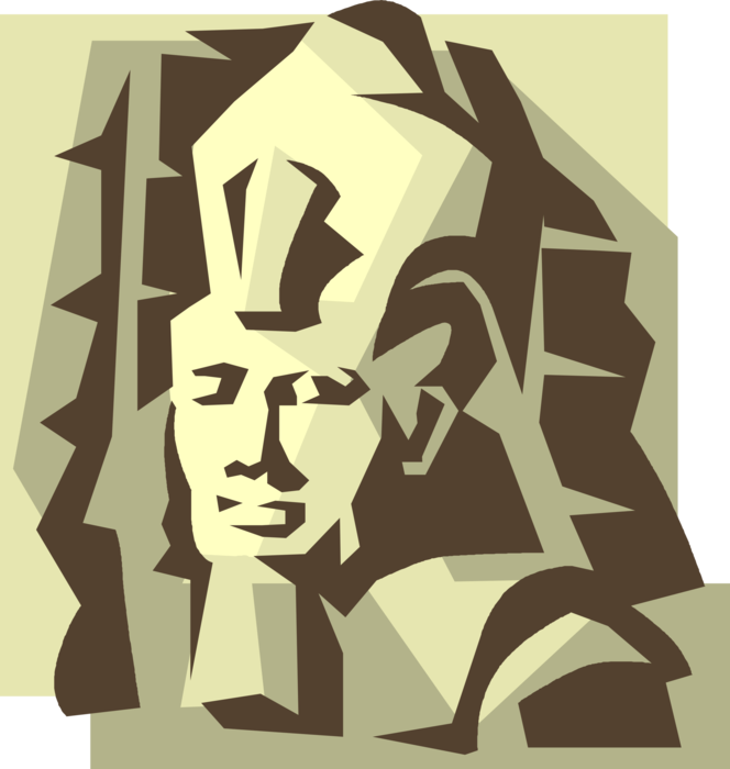 Vector Illustration of Ancient Egyptian Nubian Monument Abu Simbel Rock Temples, Statue of Ramses, Egypt