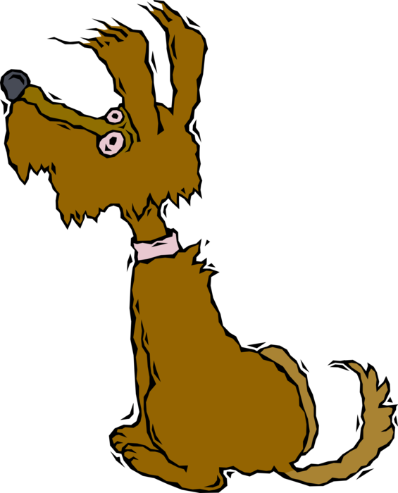 Vector Illustration of Family Pet Dog