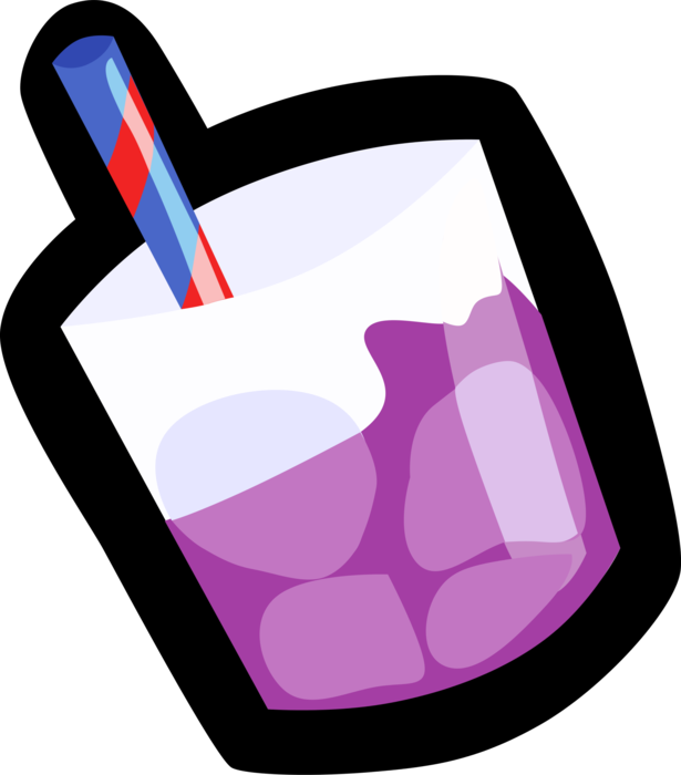 Vector Illustration of Alcohol Beverage Drink Cocktail