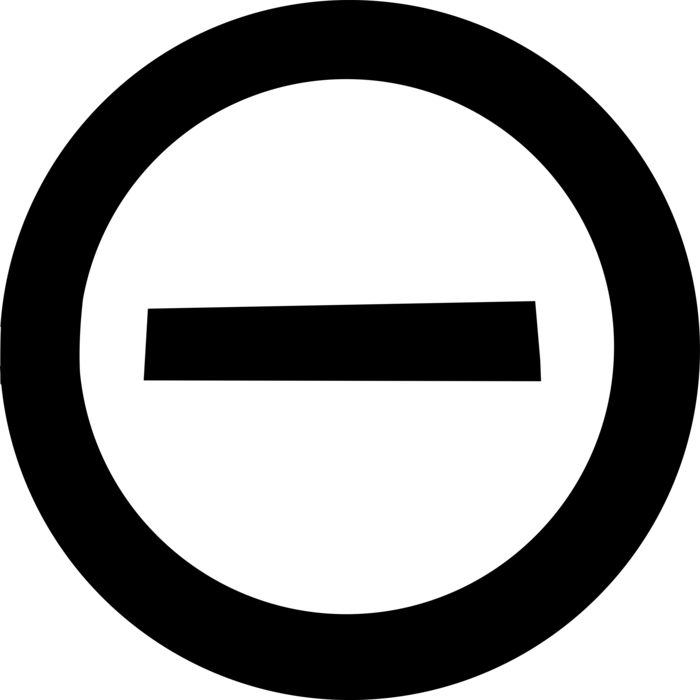 Vector Illustration of Energy Cell Power Source Batteries Negative Terminal