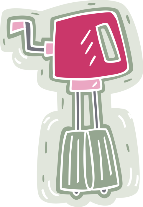 Vector Illustration of Kitchen Hand Mixer or Blender