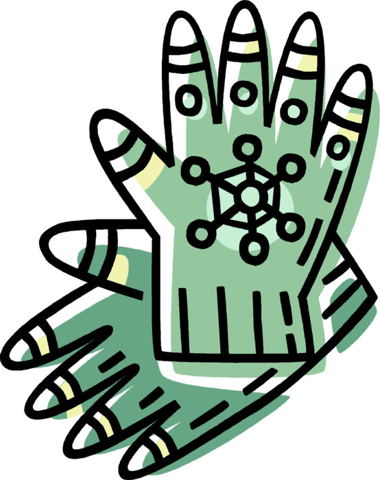 Vector Illustration of Winter Gloves Keep Hands Warm