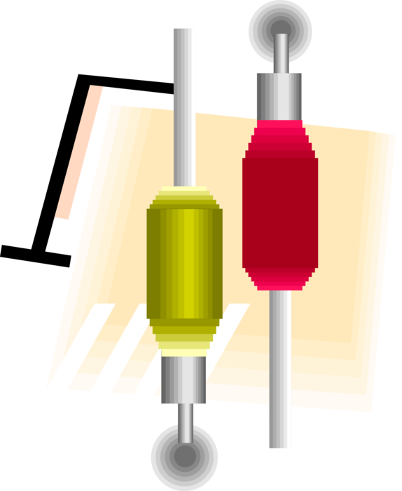 Vector Illustration of Audio Entertainment Communications Cable Connectors