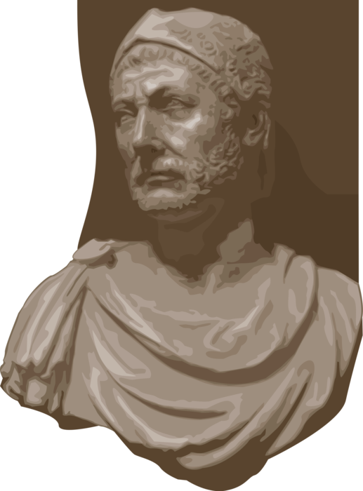 Vector Illustration of Hannibal, Greatest Military Commander-in-Chief of Carthaginian Armies