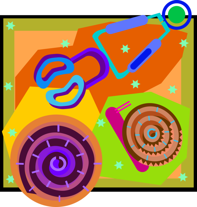 Vector Illustration of Escargot Snail and Tongs