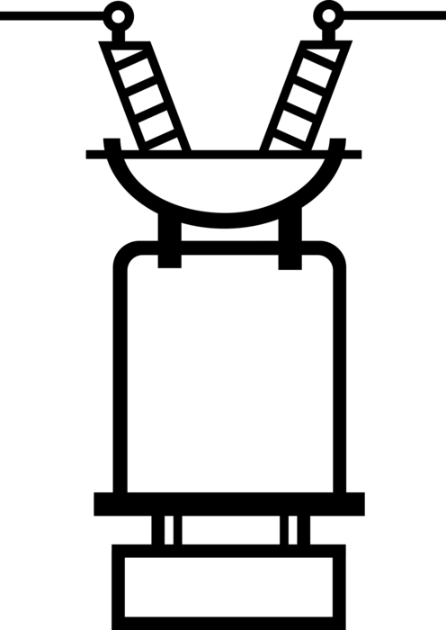 Vector Illustration of Power Transmission Line Insulator