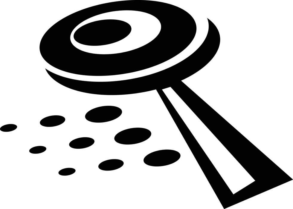 Vector Illustration of Magnification Through Convex Lens Magnifying Glass