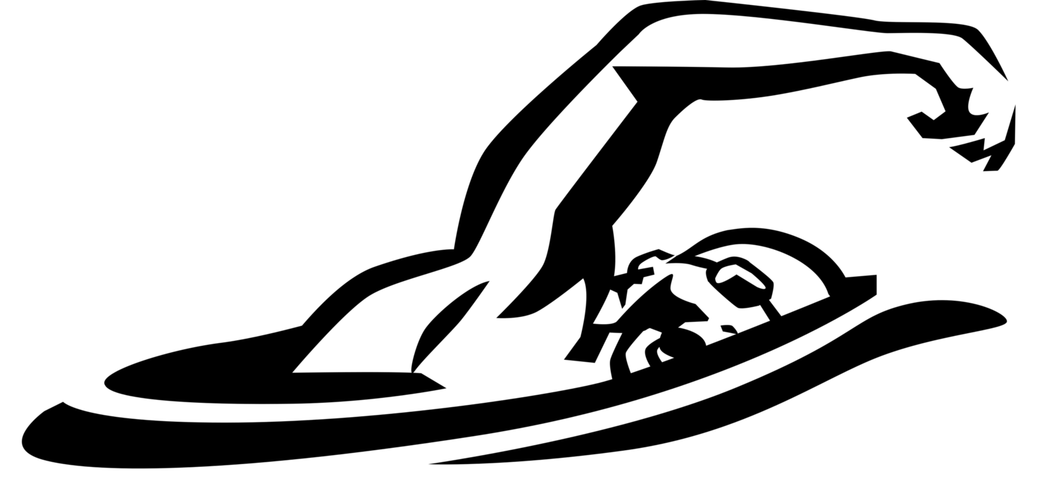 Vector Illustration of Swimmer Swims Breaststroke in Swimming Pool