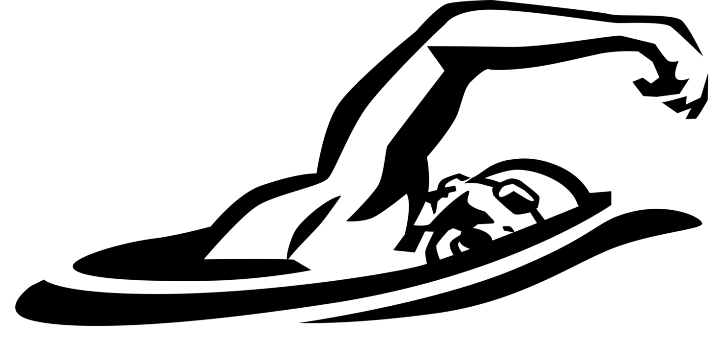 Vector Illustration of Swimmer Swims Breaststroke in Swimming Pool