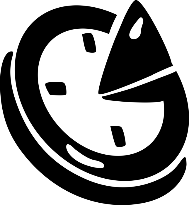 Vector Illustration of Sundial Instrument Indicates Time of Day Based on Position of Sun