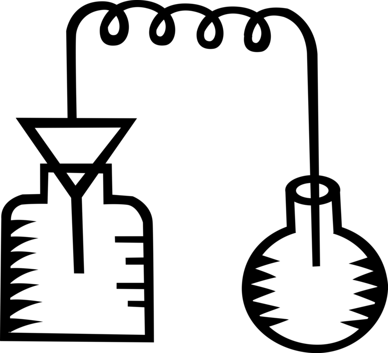 Vector Illustration of Science and Chemistry Laboratory Glassware used in Scientific Experiments