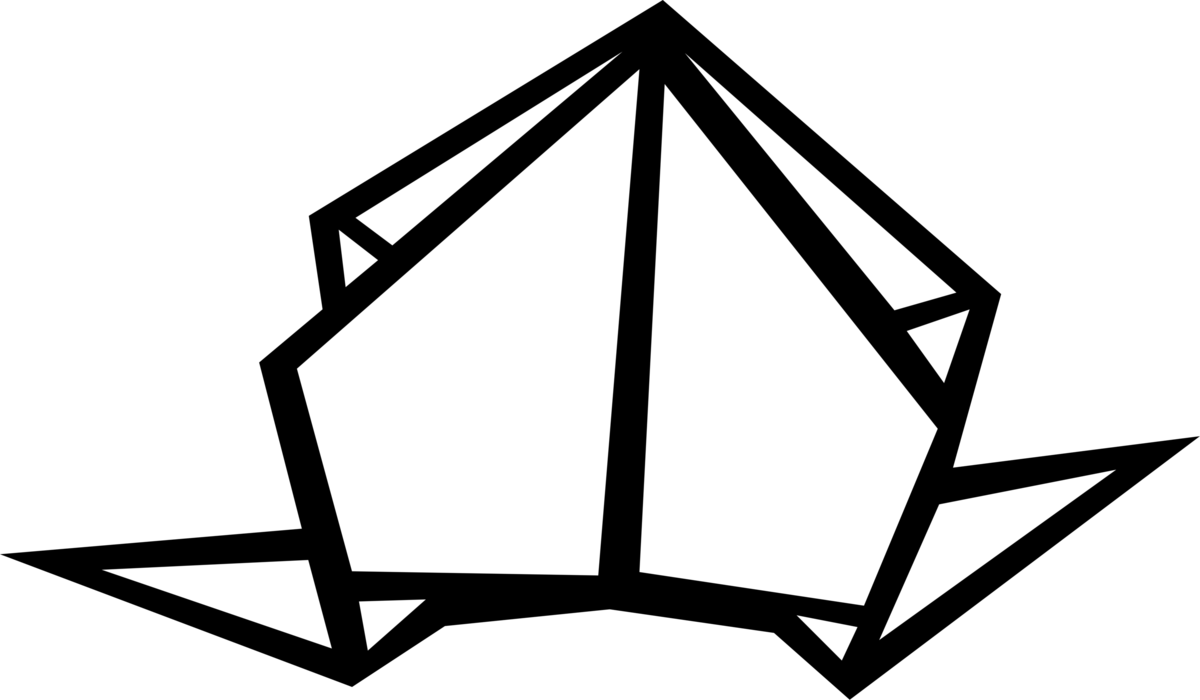 Vector Illustration of Japanese Culture Origami Art of Paper Folding