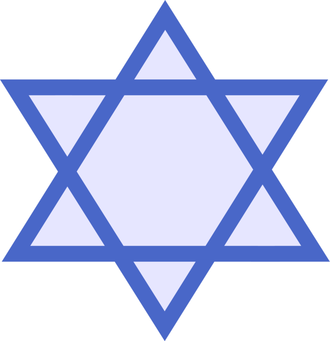 Vector Illustration of Judaism Star of David Shield of David Symbol of Jewish Identity and Judaism