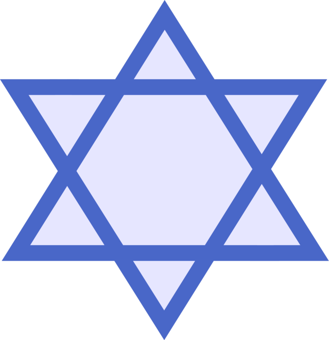 Vector Illustration of Judaism Star of David Shield of David Symbol of Jewish Identity and Judaism
