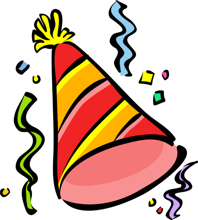 Vector Illustration of Party Hat Helps Partygoers Celebrate