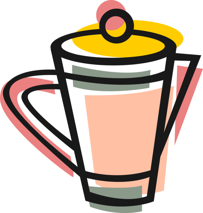 Vector Illustration of Coffeemaker Coffee Maker or Coffee Machine