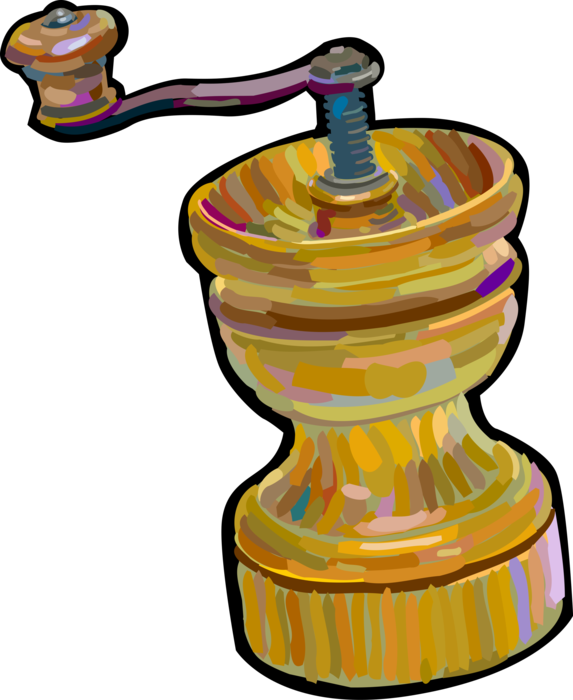 Vector Illustration of Pepper Grinder Peppermill