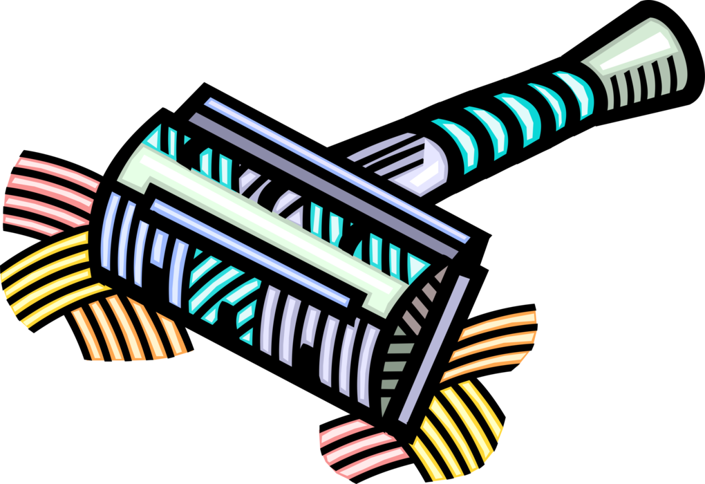 Vector Illustration of Personal Grooming Safety Razor Shaving Implement