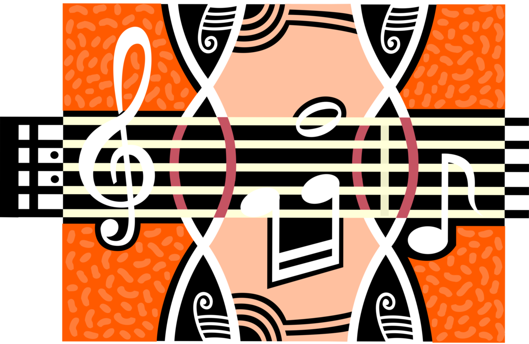 Vector Illustration of Musical Notation Music Notes and Treble Clef