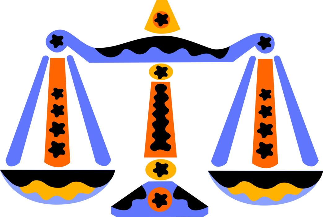 Vector Illustration of Weighing Scales Force-Measuring Devices for Weight Measurement