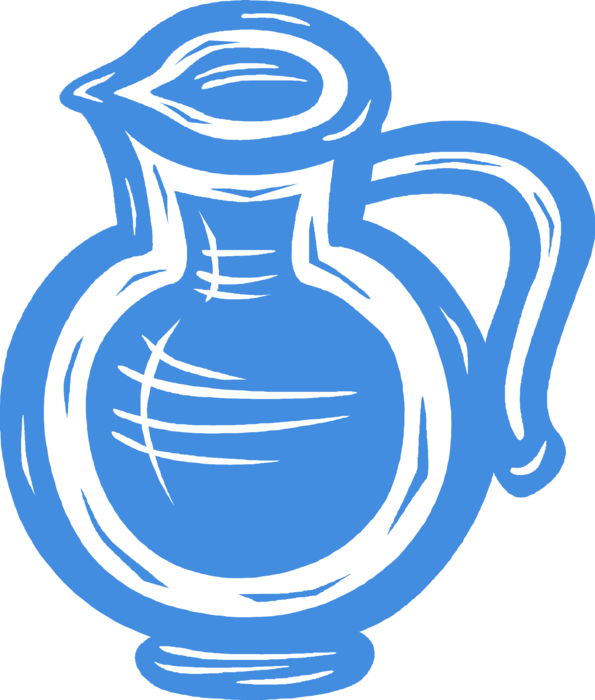 Vector Illustration of Water Pitcher Jug Liquid Container