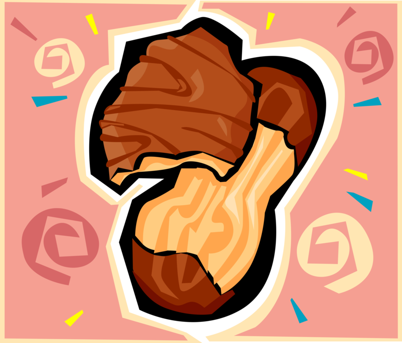 Vector Illustration of Chocolate Dipped Viennese Baked Biscuit Cookies