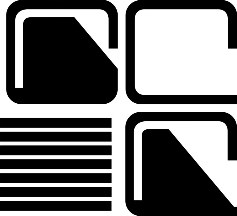 Vector Illustration of Personal Computer Keyboard Device for Input of Alphanumeric Data into Computers