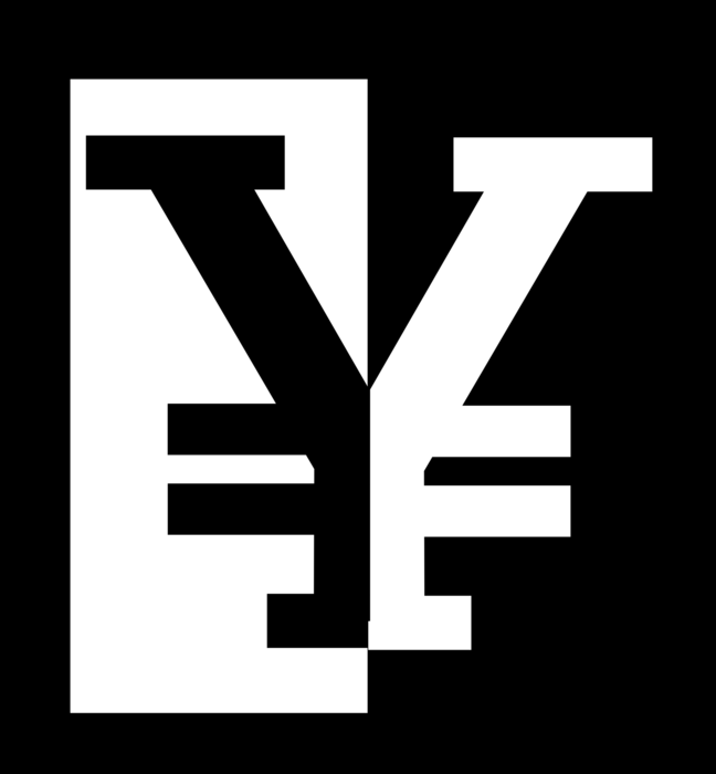 Vector Illustration of Currency Money Symbol Japanese Yen