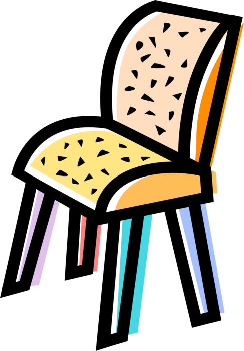 Vector Illustration of Home Furnishings Chair Furniture