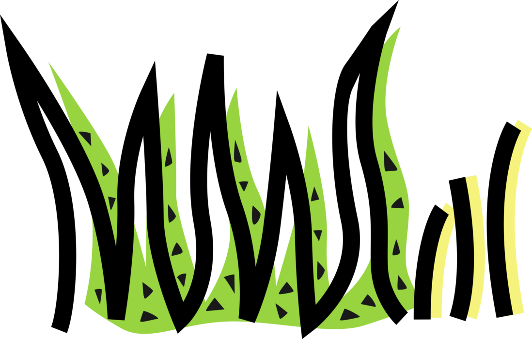 Vector Illustration of Grassland Vegetation Grass