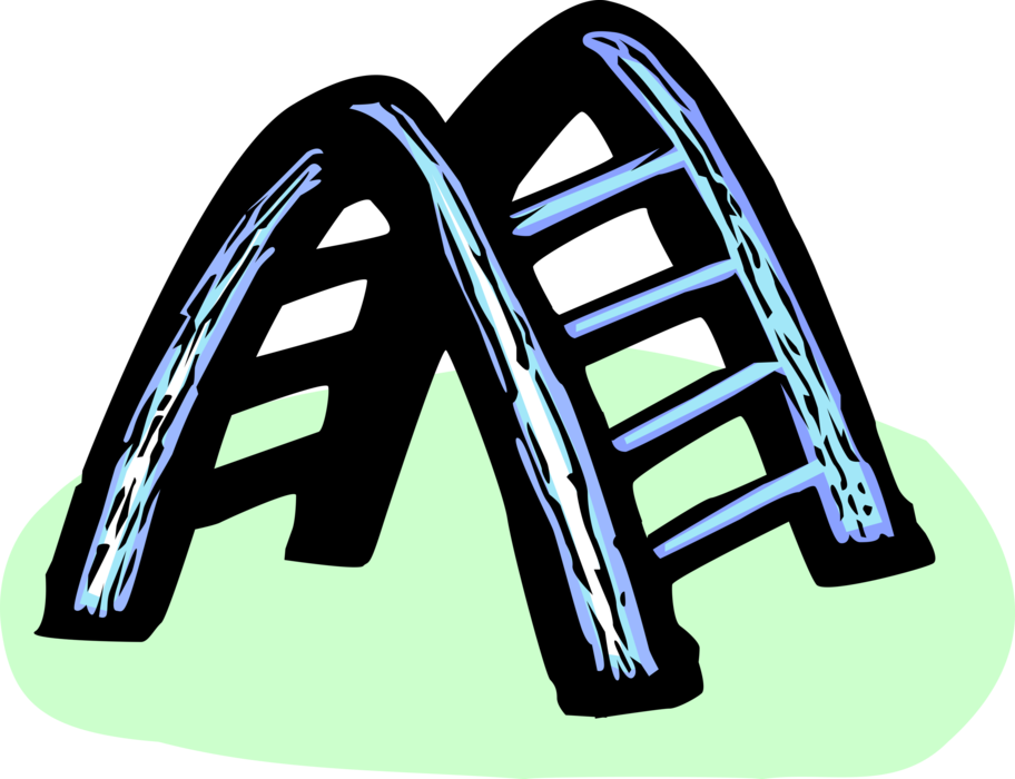 Vector Illustration of Child's Playground Climbing Structure