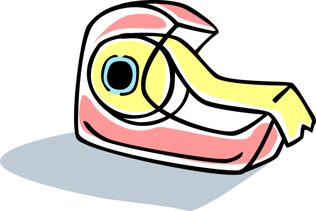 Vector Illustration of Pressure-Sensitive Adhesive Tape Dispenser