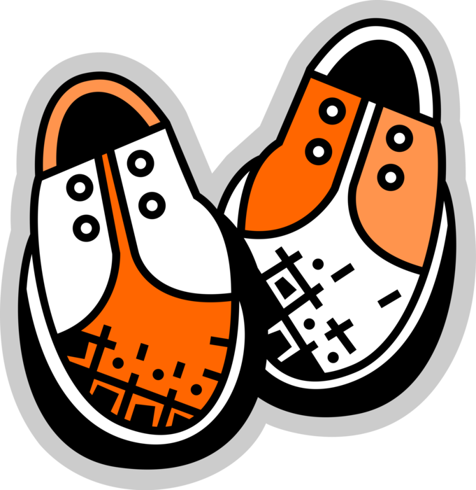 Vector Illustration of Footwear Dress Shoes