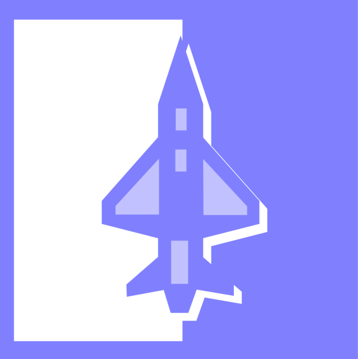 Vector Illustration of Rocket Missile Warhead Weapon
